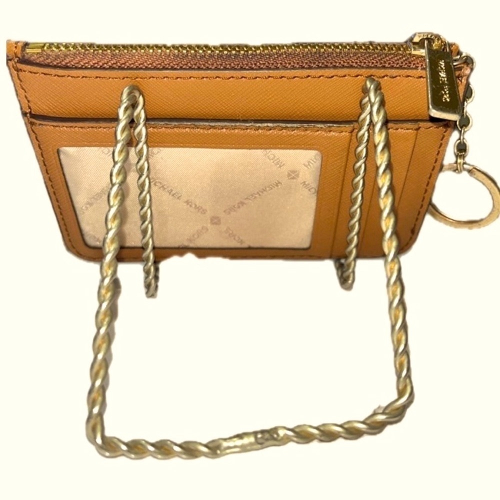 Michael Kors Jet Set Travel Sm. Top Zip Coin Pouch w/ID Holder Saffiano Leather - Picture 5 of 11